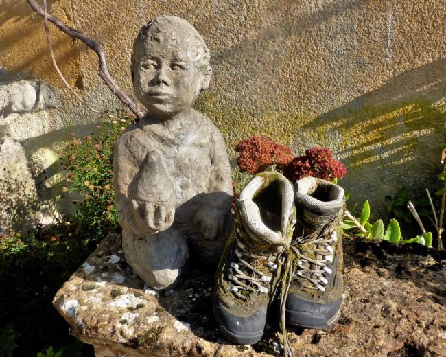 Beeldje en schoenen